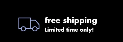 free shipping Limited time only!