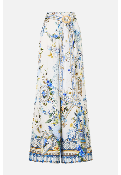 SCARF BELT WIDE LEG PANT | DANDELION SKIES