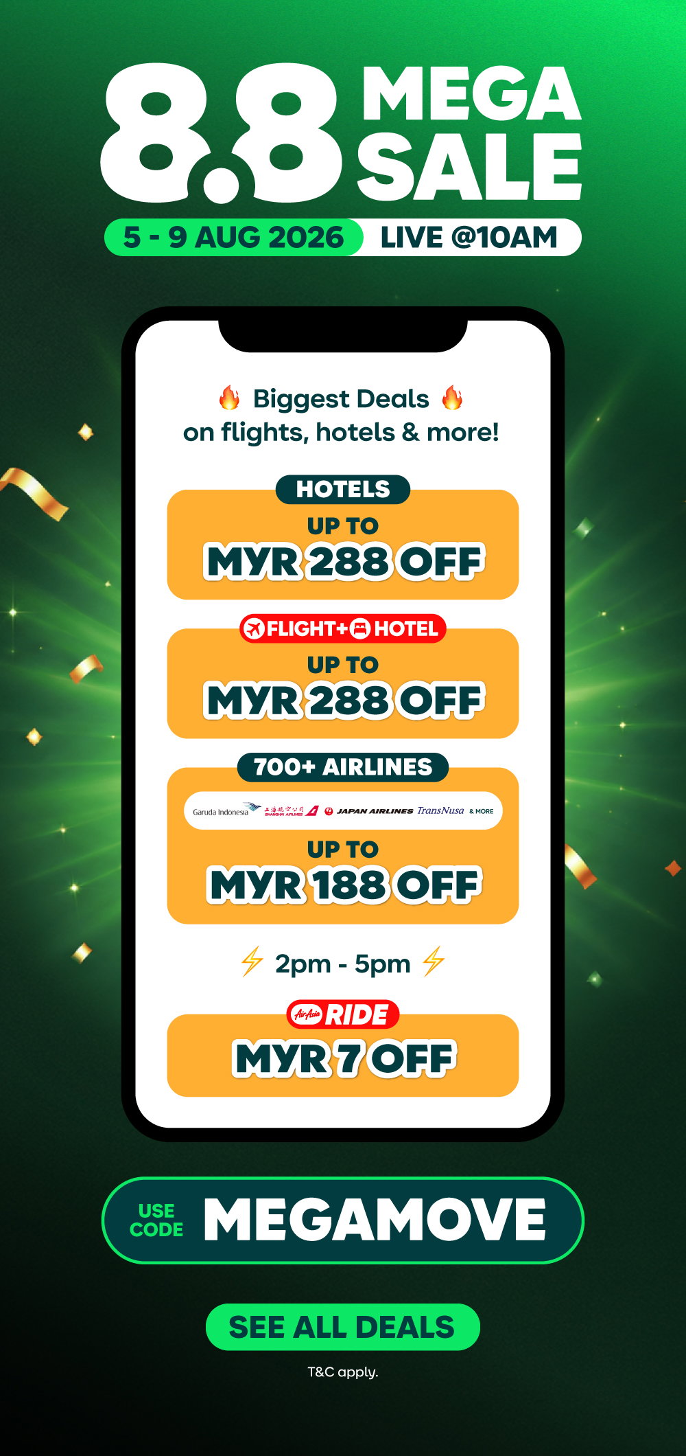 8.8 MEGA SALES 