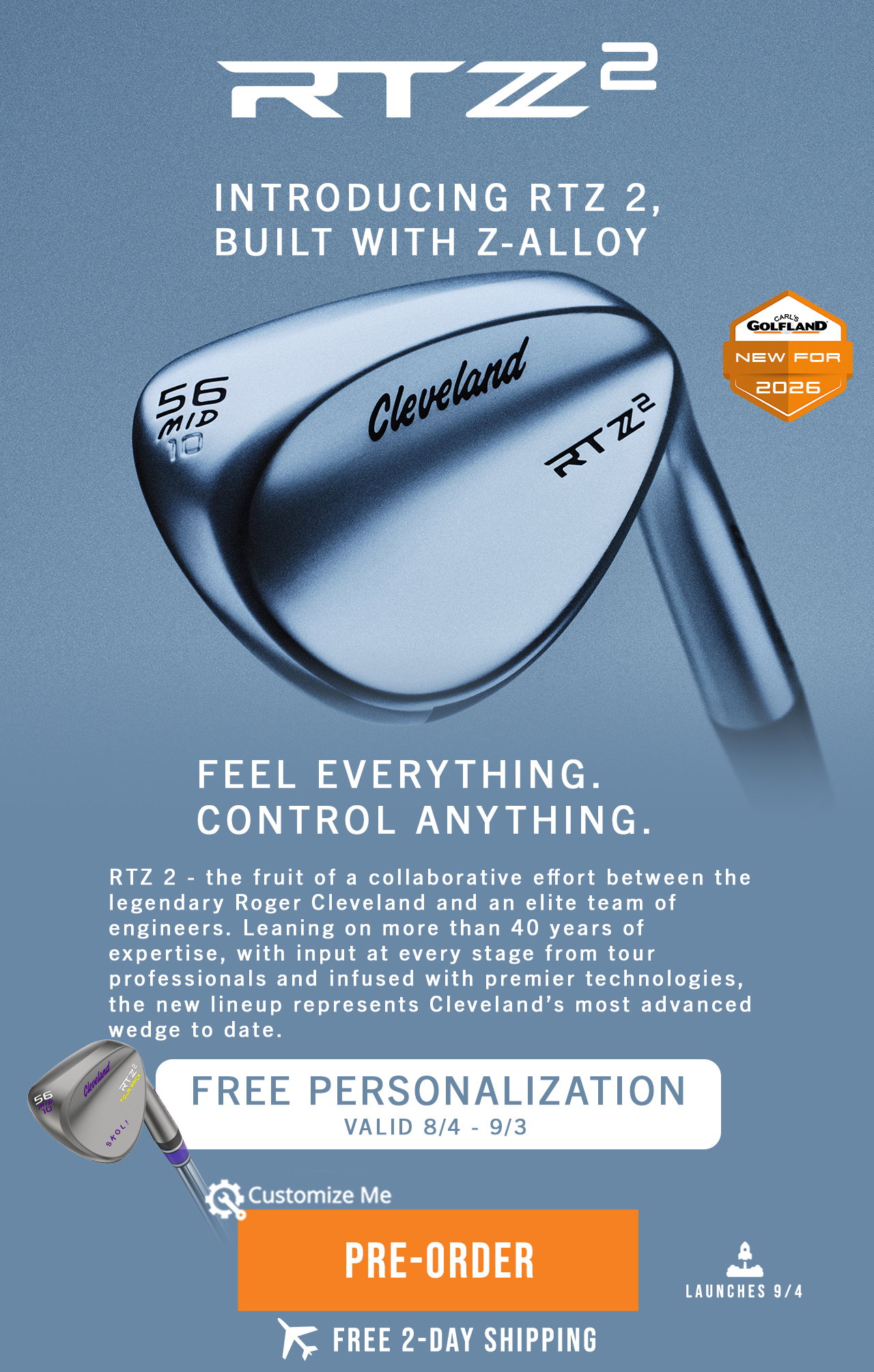 NEW | Cleveland RTZ 2 Wedges