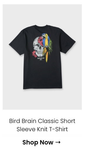Bird Brain Classic Short Sleeve Knit T-Shirt