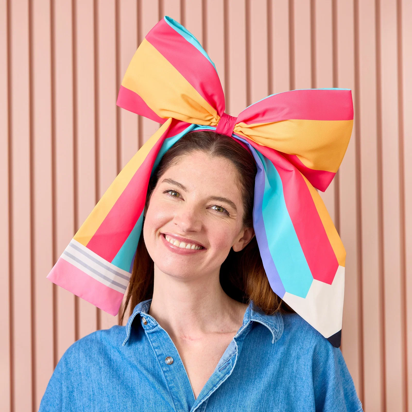 Image of Pencil Bow Jumbo Headband