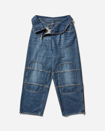 Women's Strap Jeans Blue