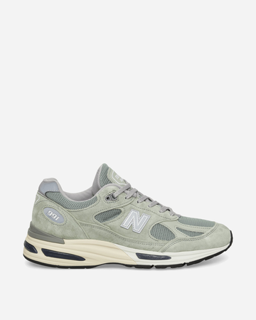 Made in UK 991v2 Sneakers Sea Grass / Silver
