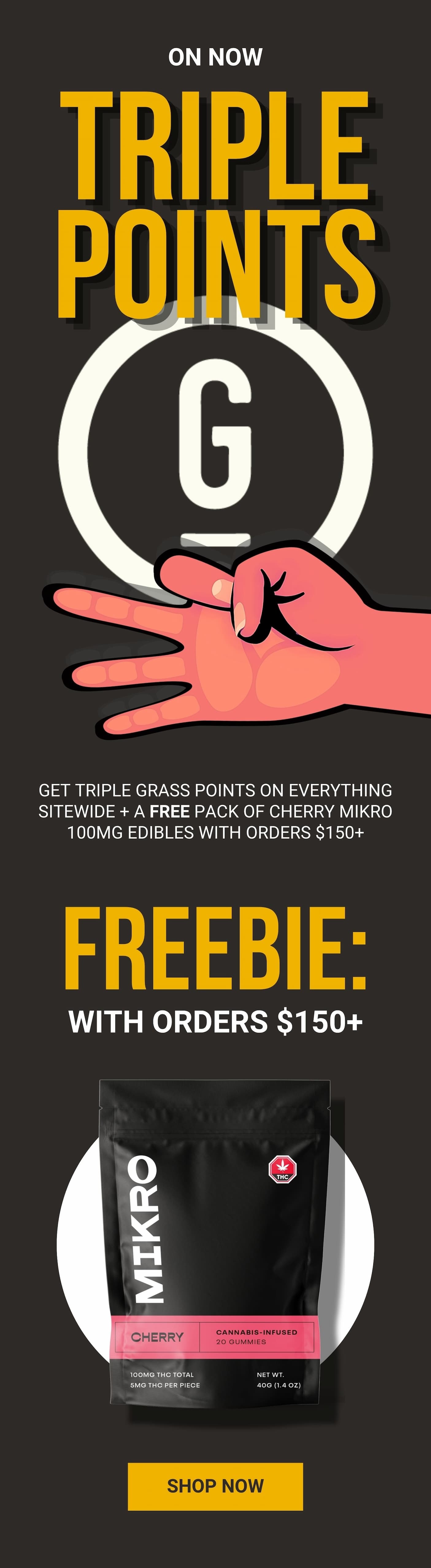 Ends Wednesday - 3x grass points