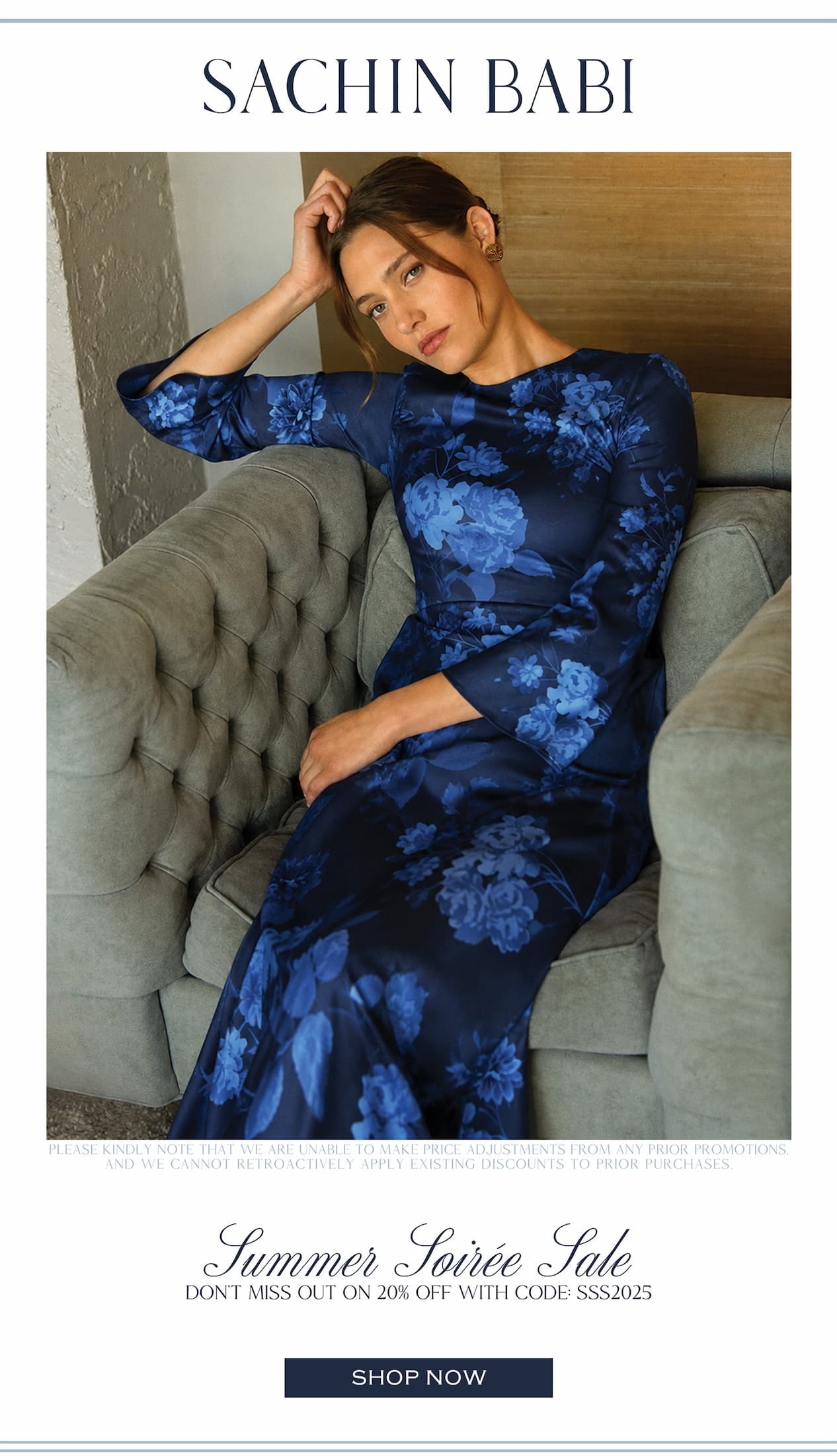 dont miss out on our summer sale! 20% off with code SSS2026 for our summer soiree sale.