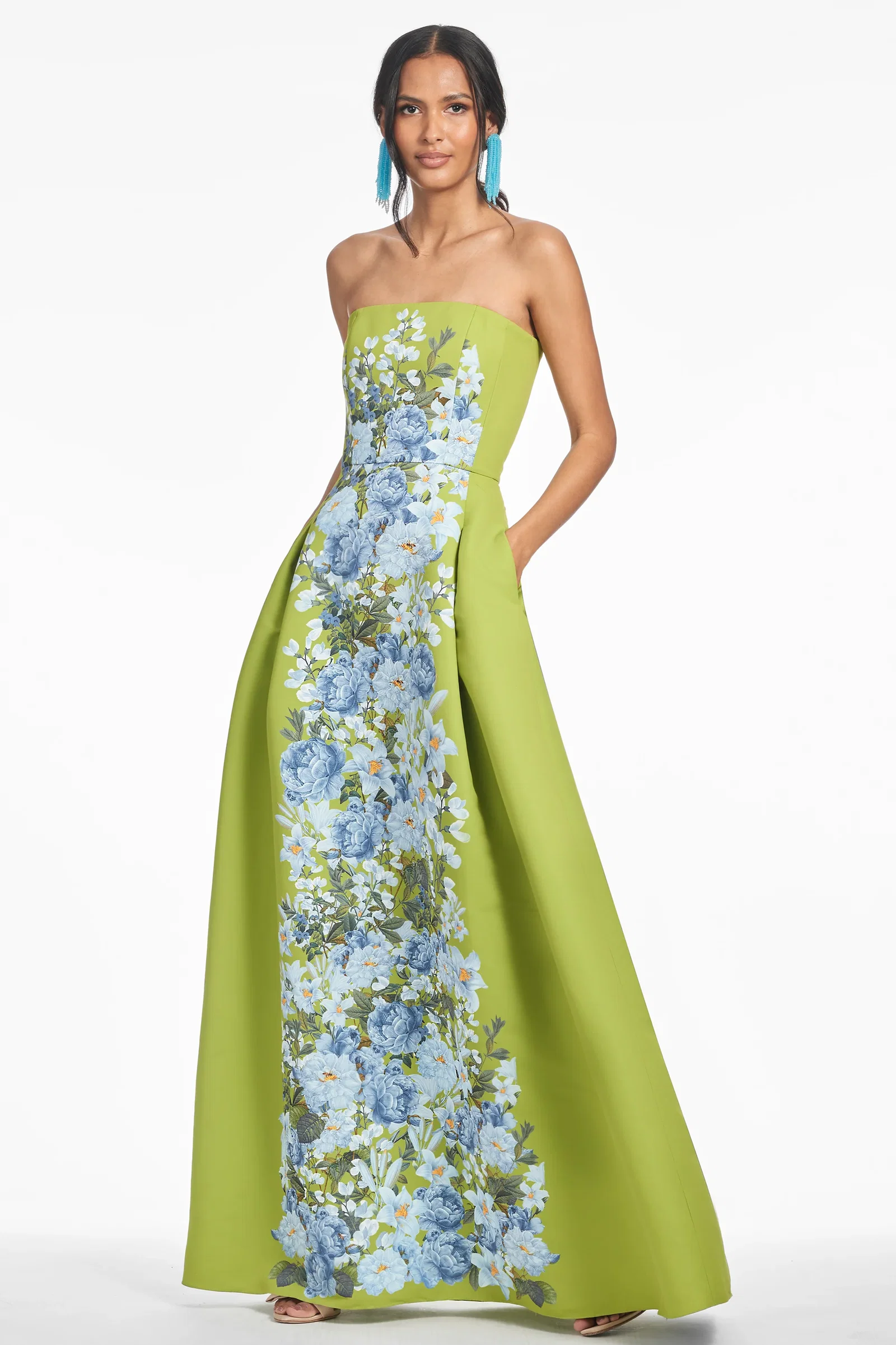 Image of LARISA GOWN - PERIDOT CASCADE