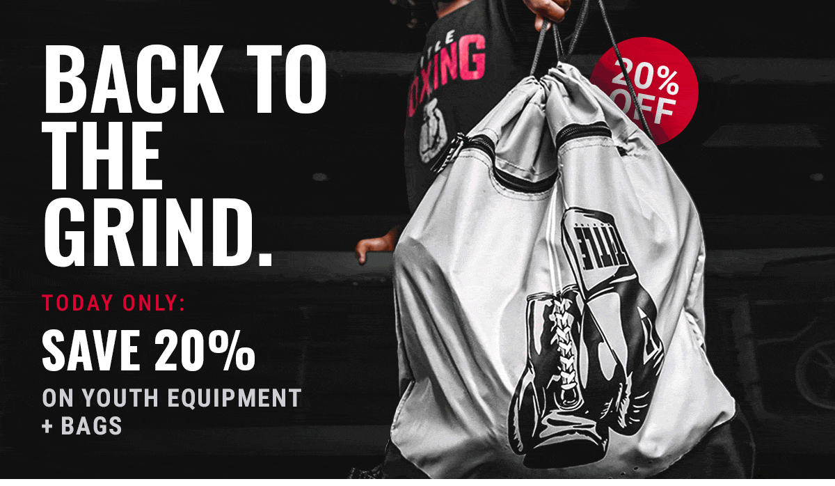 ENDS TONIGHT: SAVE 20% ON YOUTH EQUIPMENT + BAGS