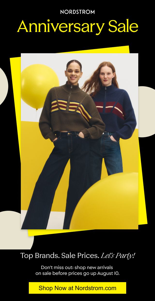Nordstrom Anniversary Sale: two women in styles on sale.