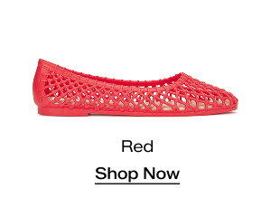 A side view of the Jelly Shoe in Red. Shop Now.