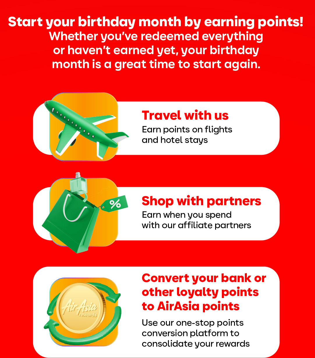 Start your Birthday Month by Earning Points!