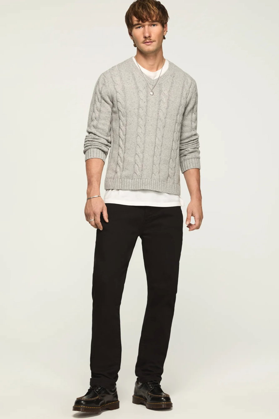 Image of Lucky Brand 223 Straight Advanced Stretch Jean - Men's Pants Denim Straight Leg Jeans in Black Rinse
