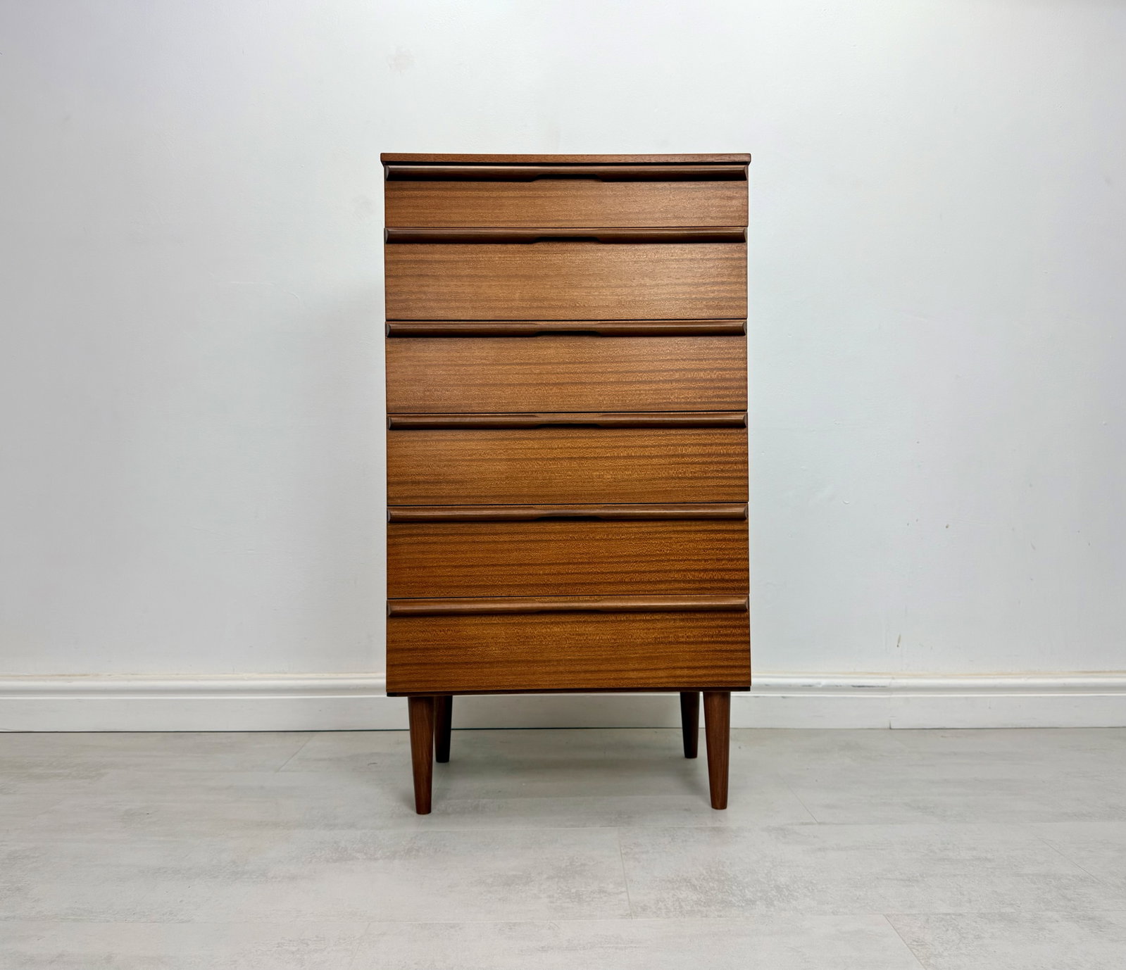 Teak Tallboy Chest Of Drawers