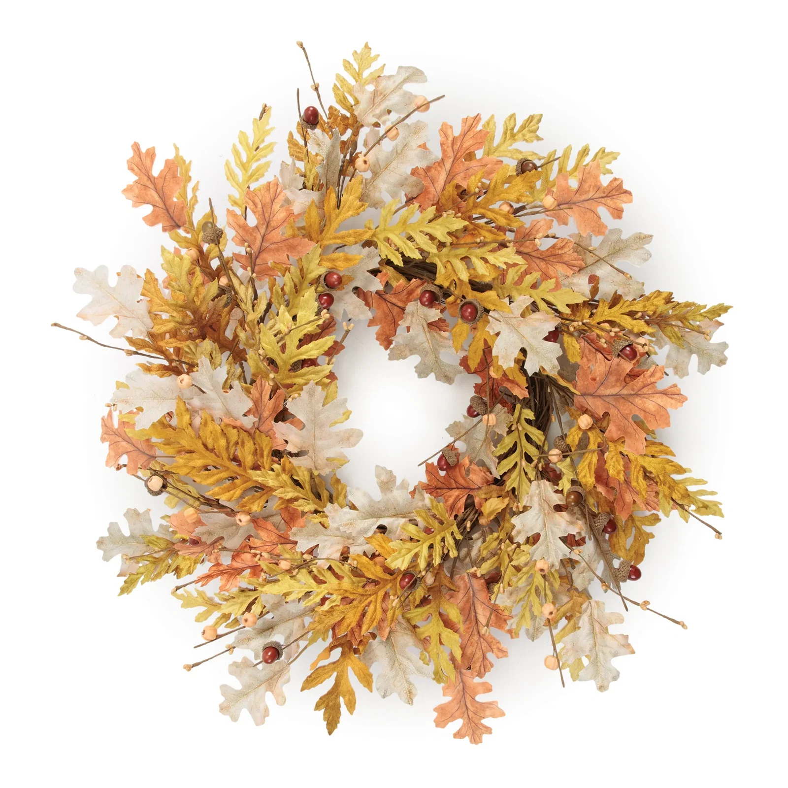 Image of Harvest Oak Leaf Wreath 24"D