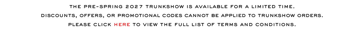 Trunkshows FAQ