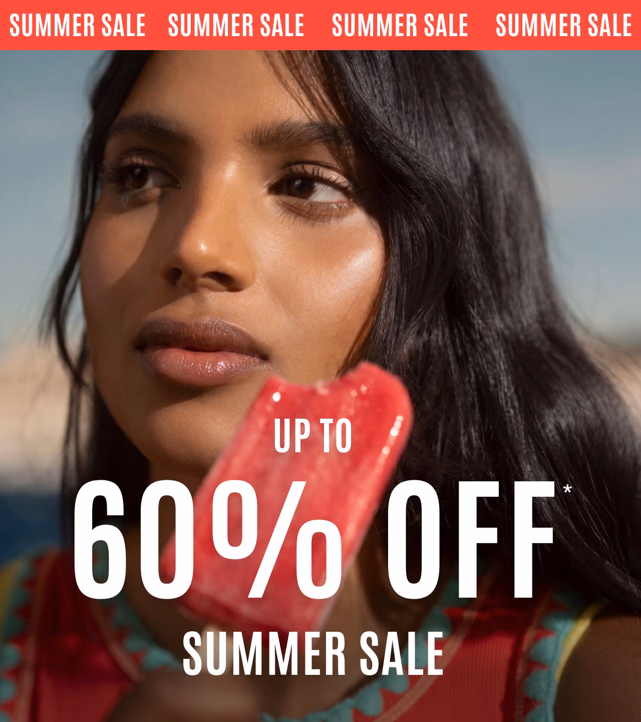 Up to 60% off summer sale