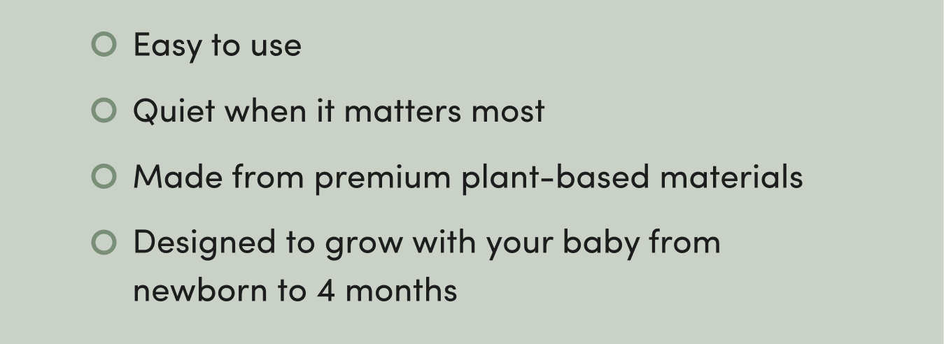 black bullet points of text on a green background
