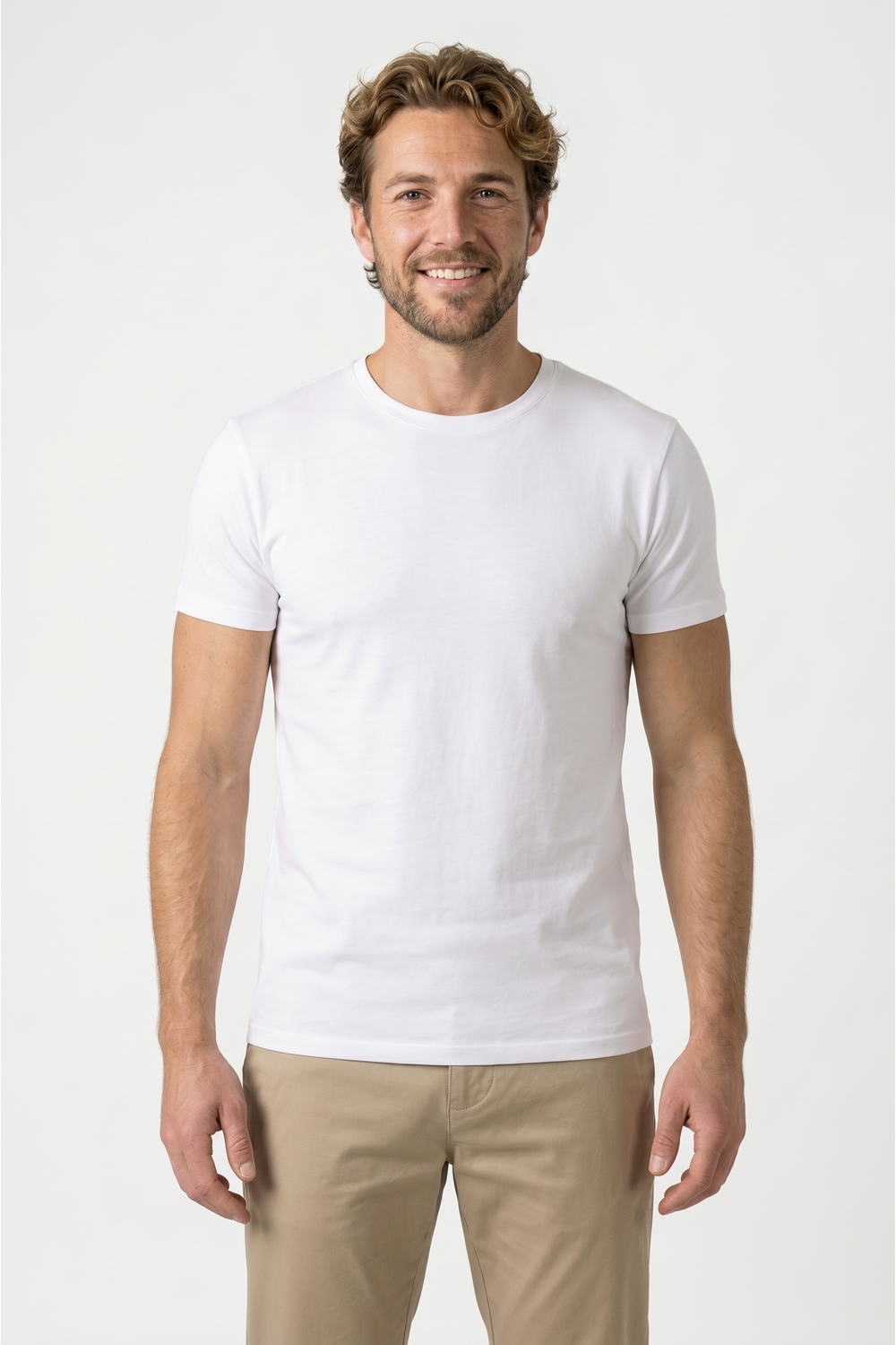 Image of SF Clothing Men's Feel Good Stretch T Shirt, White