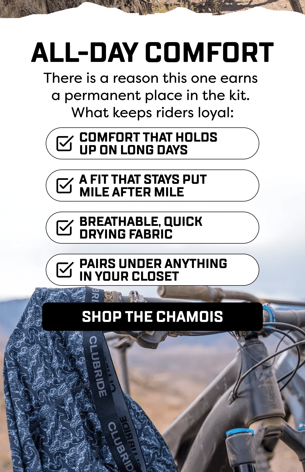 There is a reason this one earns  a permanent place in the kit.  What keeps riders loyal: