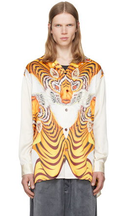Yellow Satin Graphic Shirt - Y-3