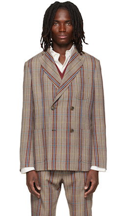 Beige Double Breasted Cruise Blazer - Vivienne Westwood