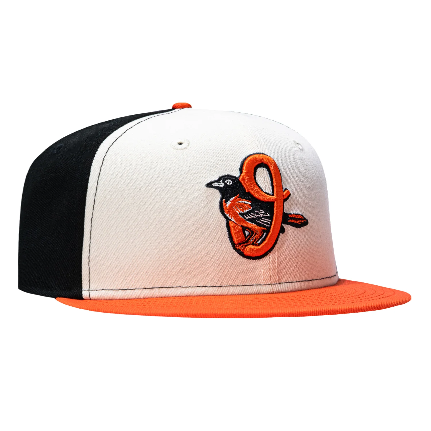 Image of New Era 59Fifty 2026 City Connect Baltimore Orioles Rail 2 Hat - Cream, Black, Orange