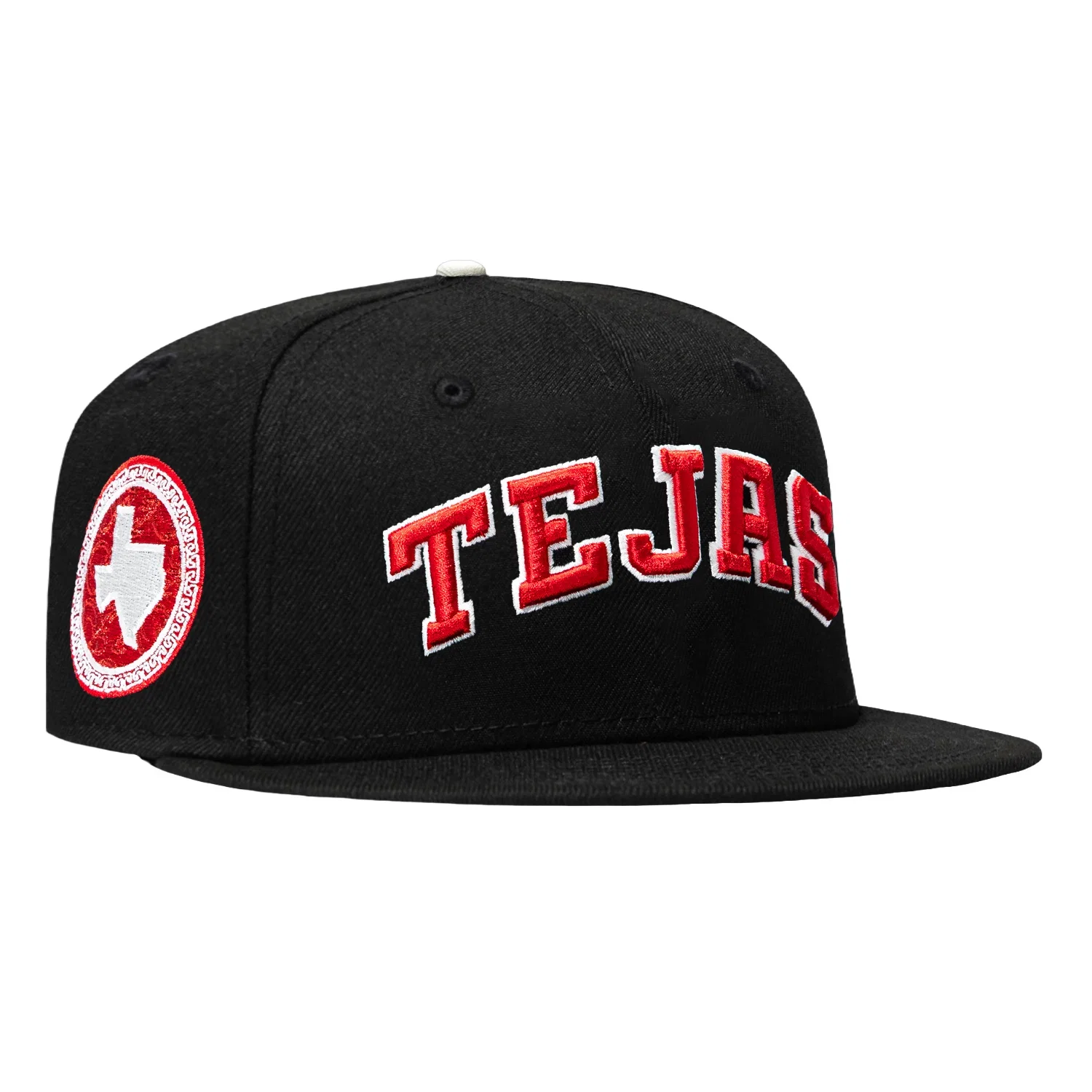 Image of New Era 59Fifty 2026 City Connect Texas Rangers Logo Patch Tejas Hat - Black