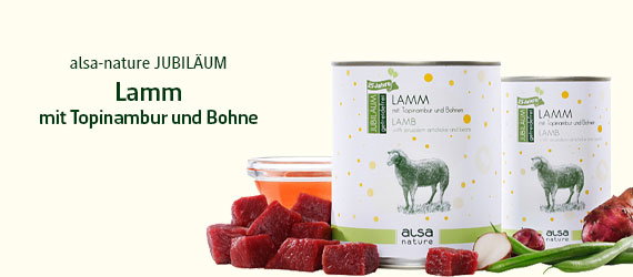 alsa-nature JUBILÄUM Lamm mit Topinambur und Bohne