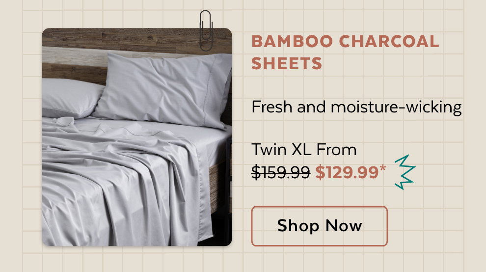 Bamboo Charcoal Sheets: Fresh and moisture-wicking - Shop Now