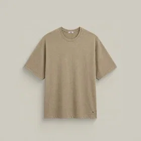Merino Oversized T-Shirt in Dune