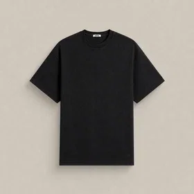 Pima Reserve Oversized T-Shirt in Black