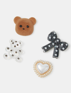 Polka Dot Teddy 3D Tech Sticker Pack