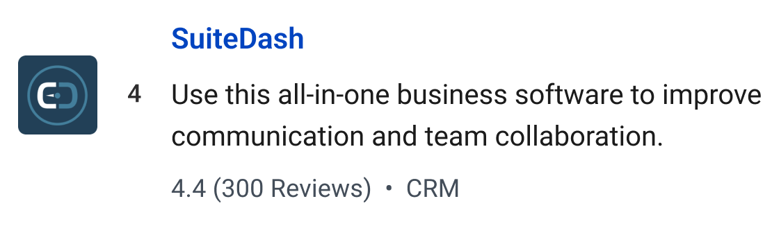 SuiteDash: Use this all-in-one business software to improve communication and team collaboration.