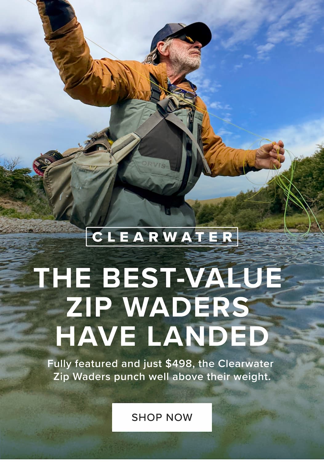 The best-value zip waders have landed - see Clearwater Zip Waders