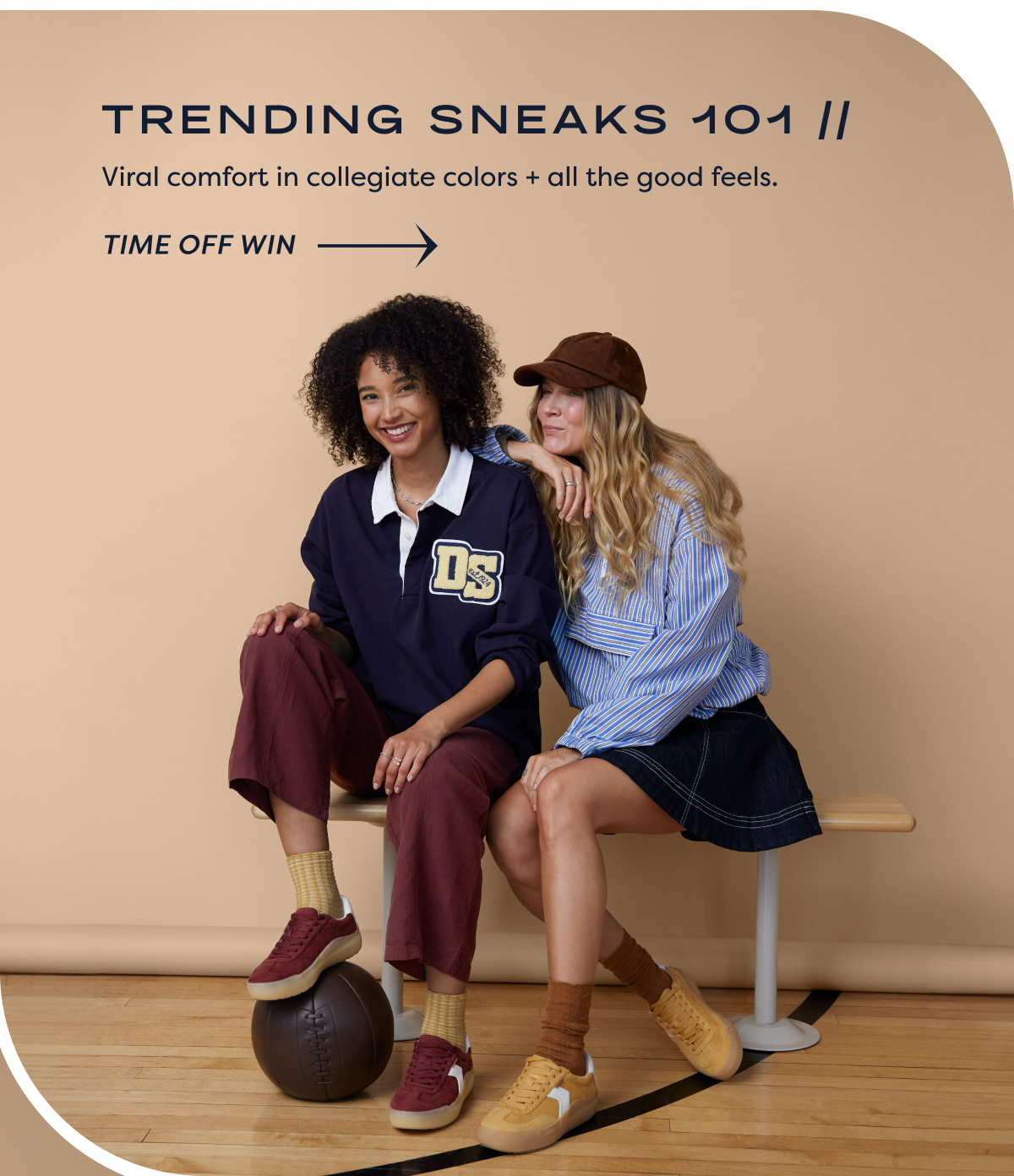 Trending Sneaks 101 // Viral Comfort In Collegiate Colors + All The Good Feels. |  Time Off Win