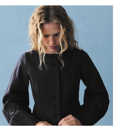 BONNIE PONTE WAISTED BLAZER