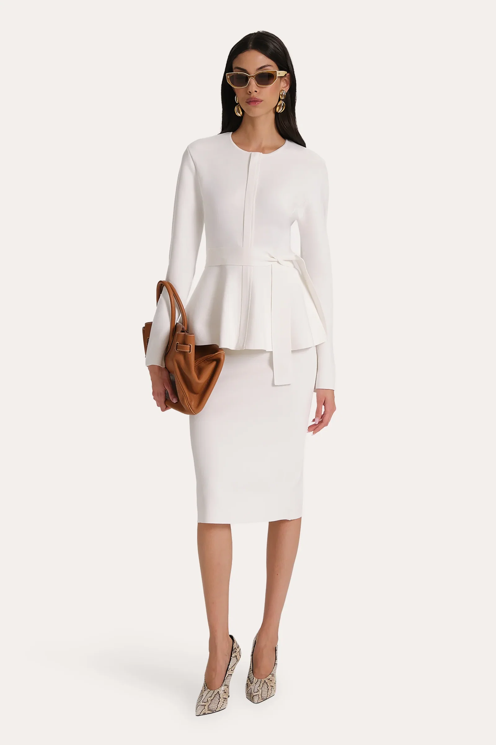 Image of Blair Milano Sculpt Peplum Top