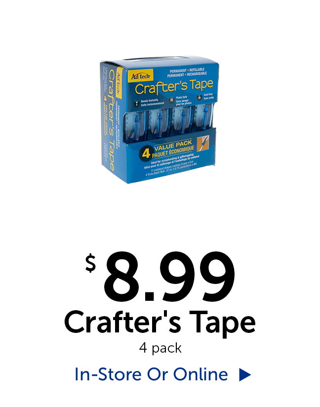 $8.99 Crafter's Tape - 4 pack