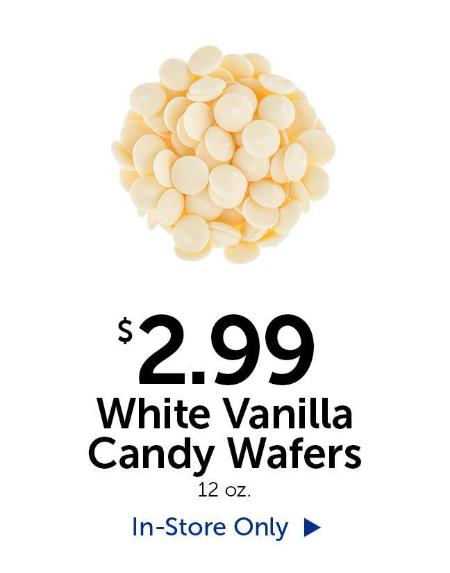 $2.99 White Vanilla Candy Wafers - 12 oz. - In-Store Only
