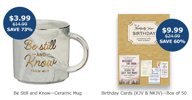 Be Still and Know Ceramic Mug | Birthday Cards