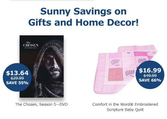Sunny Savings on Gifts and Home Decor! The Chosen, Season 5 DVD | Baby Blanket