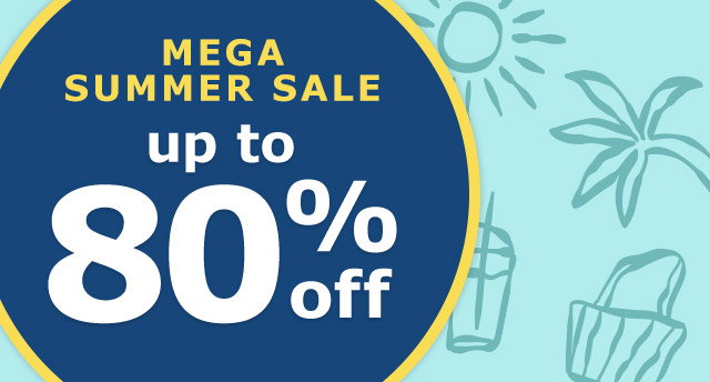 Mega Summer Sale | up to 80% Off