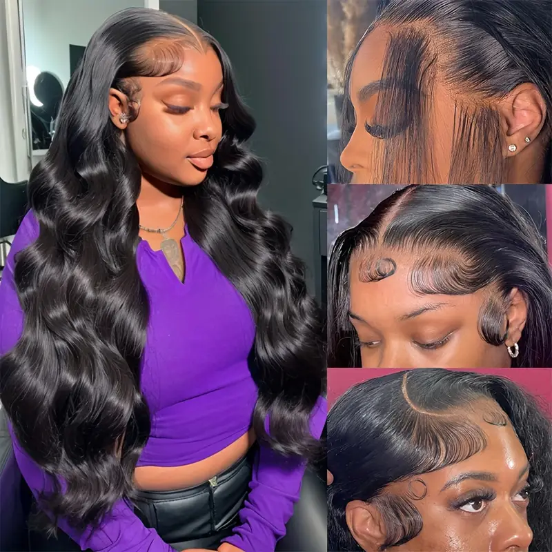 32 Inch 13x6 Lace Front Wigs Human Hair 180 Density Body Wave HD Lace Wigs for Women 100% Real Glueless Wigs