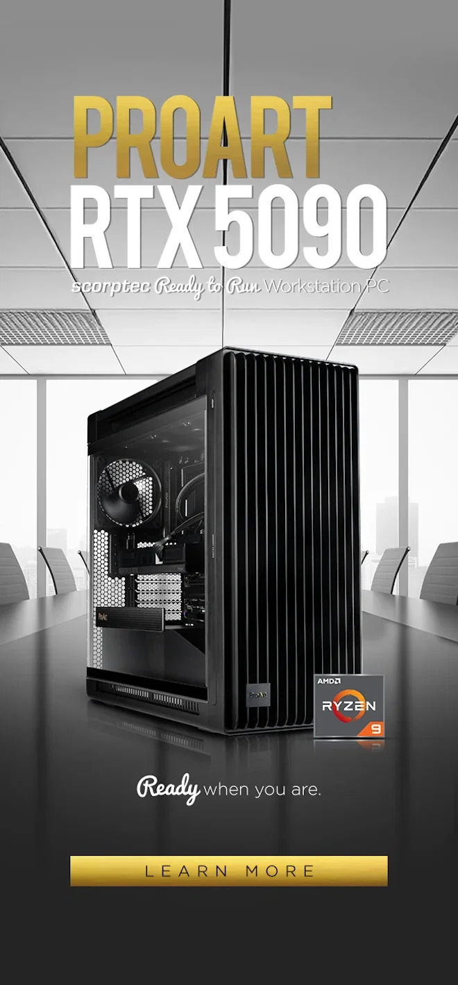 READY TO RUN Scorptec ProArt RTX 5090 Workstation PC