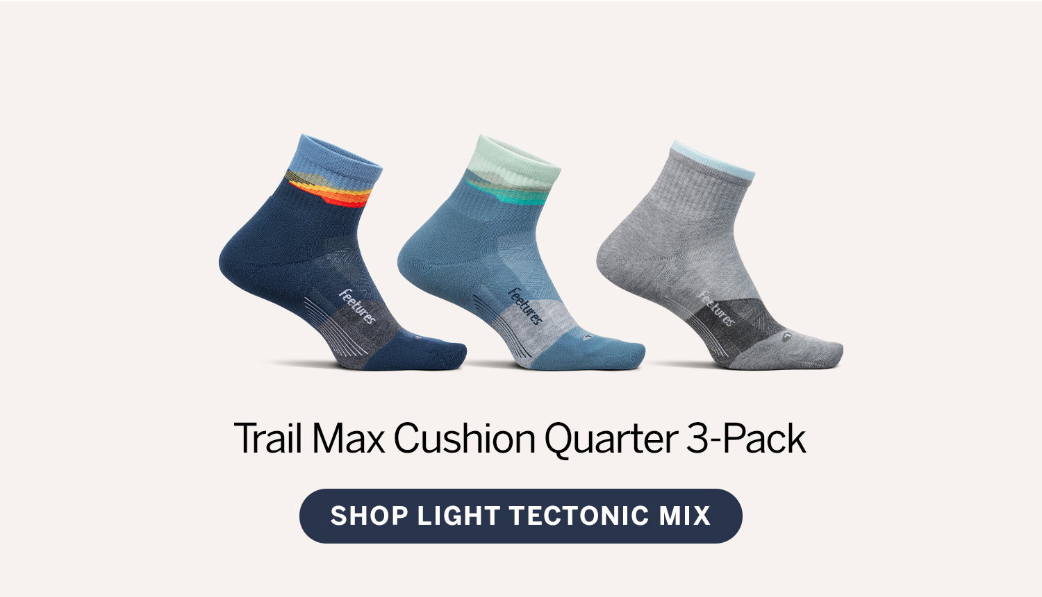 Trail max cushion quarter 3-pack. 