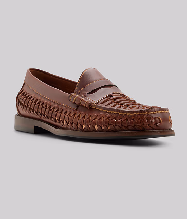G.H. BASS Lexington Moc Toe Woven Penny Loafer