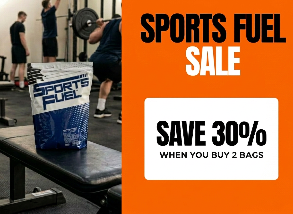 Sports Fuel sale: Save 30% when you buy 2 bags.