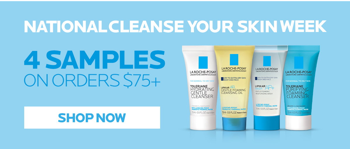Enjoy 4 samples on orders $75+
