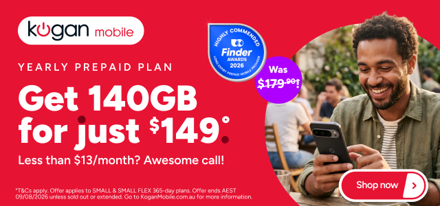 Kogan Mobile - $149 for 140GB°