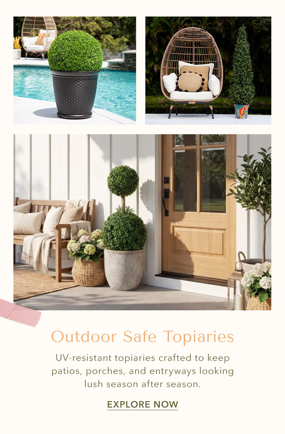 Outdoor Safe Topiaries